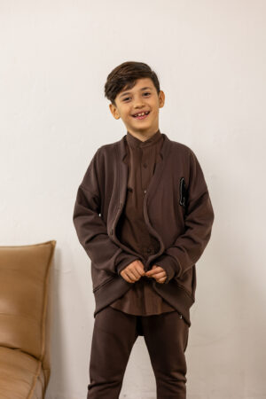 KARDIGAN MASHMNIE BRĄZOWY