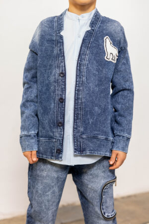 KARDIGAN JEANSOWY MASHMNIE NIEBIESKI