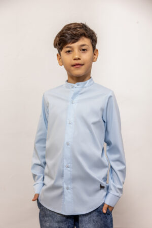 KOSZULA WOLF BŁĘKITNA