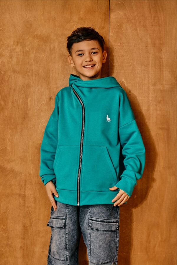 BLUZA ASYMETRYCZNA MASHMNIE MORSKA