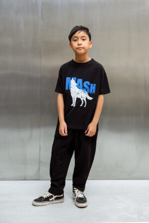 T-SHIRT MASH CZARNY/RE:FORM