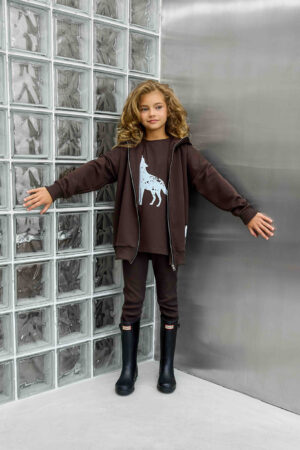 ROZPINANA BLUZA WOLF CIEMNOBRĄZOWA /DROP 2 RE:FORM