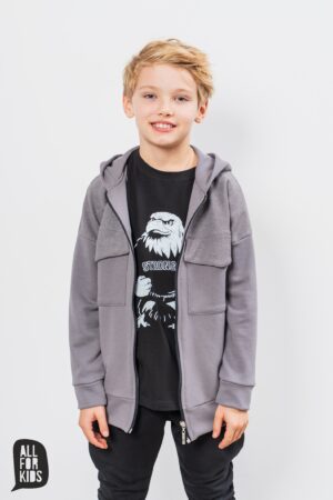 BLUZA Z KIESZENIAMI SZARA/AFK AUTUMN 2 26
